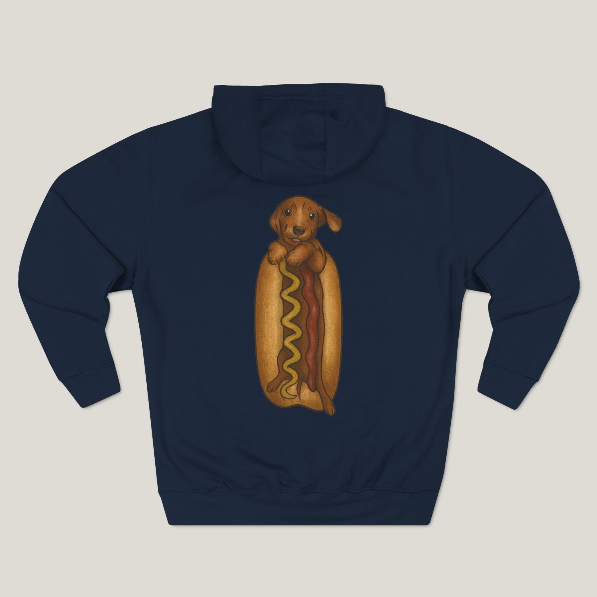 Dachshund In a Hot Dog Premium Hoodie