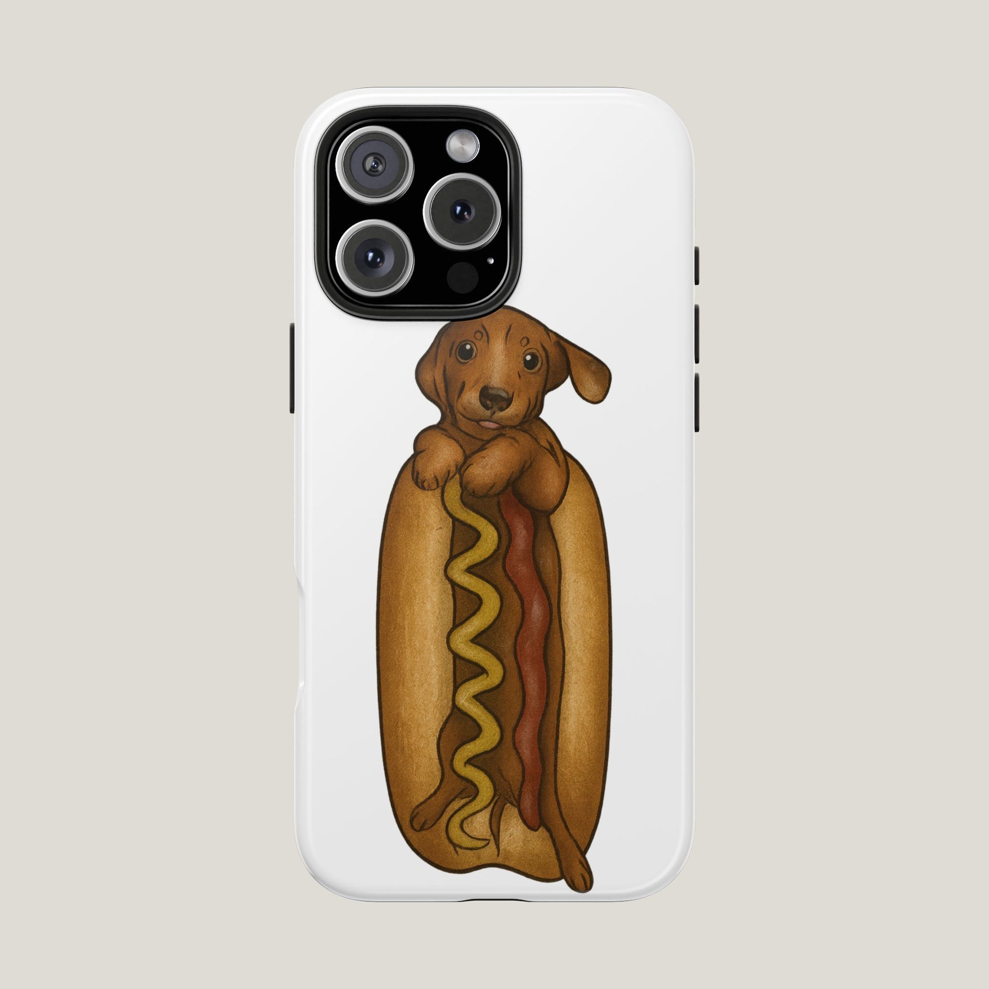 Dachshund In a Hot Dog Tough Case