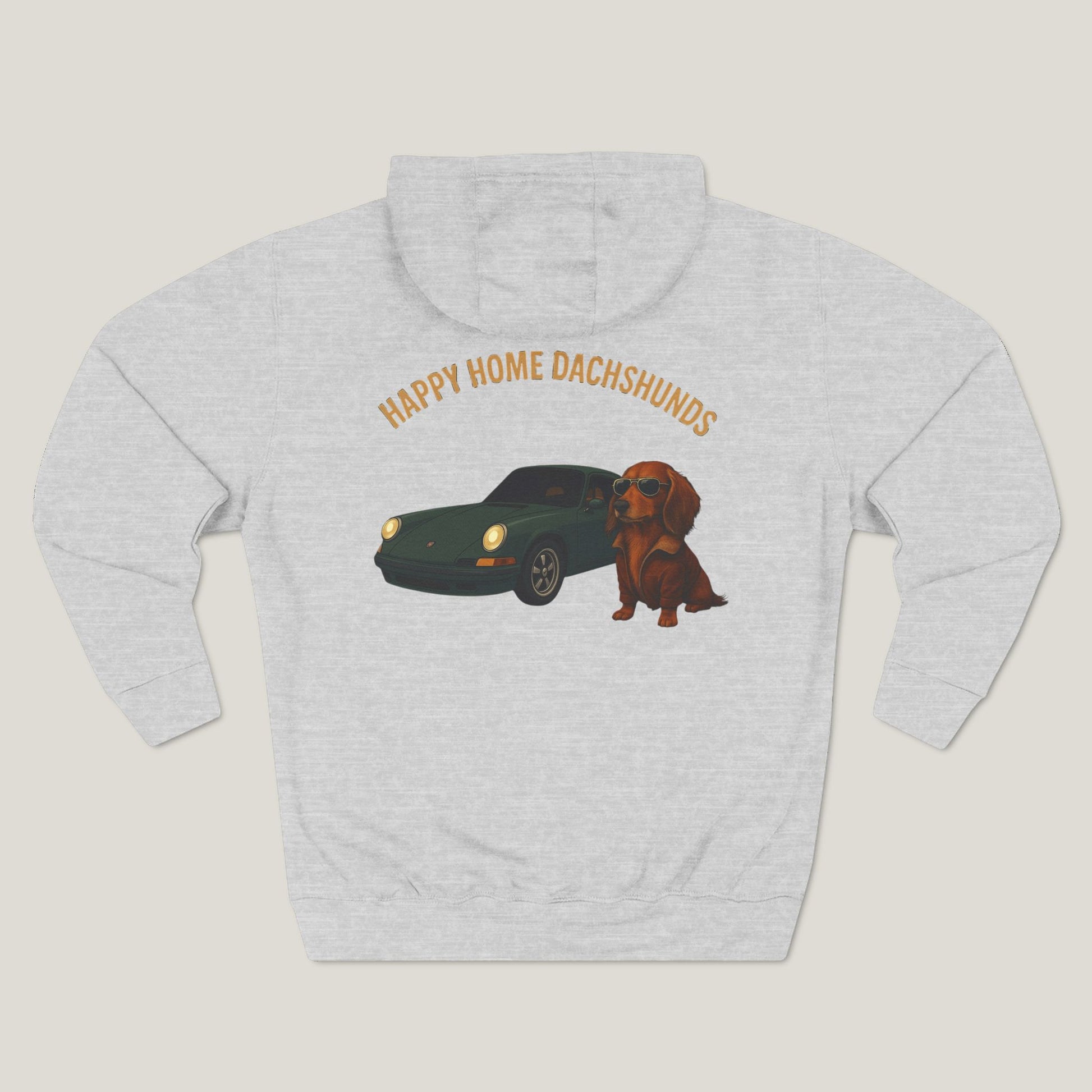Happy Home Dachshund Car Premium Hoodie