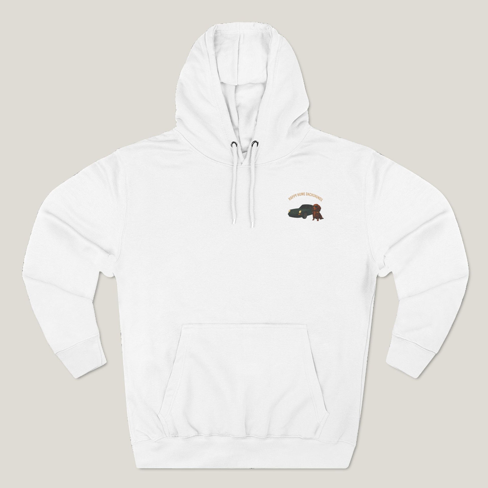 Happy Home Dachshund Car Premium Hoodie