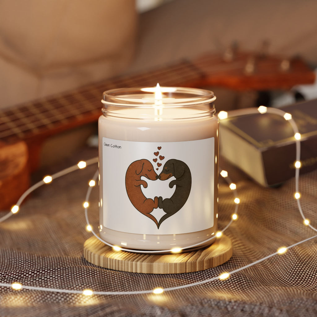 Dachshund Heart Scented Soy Candle