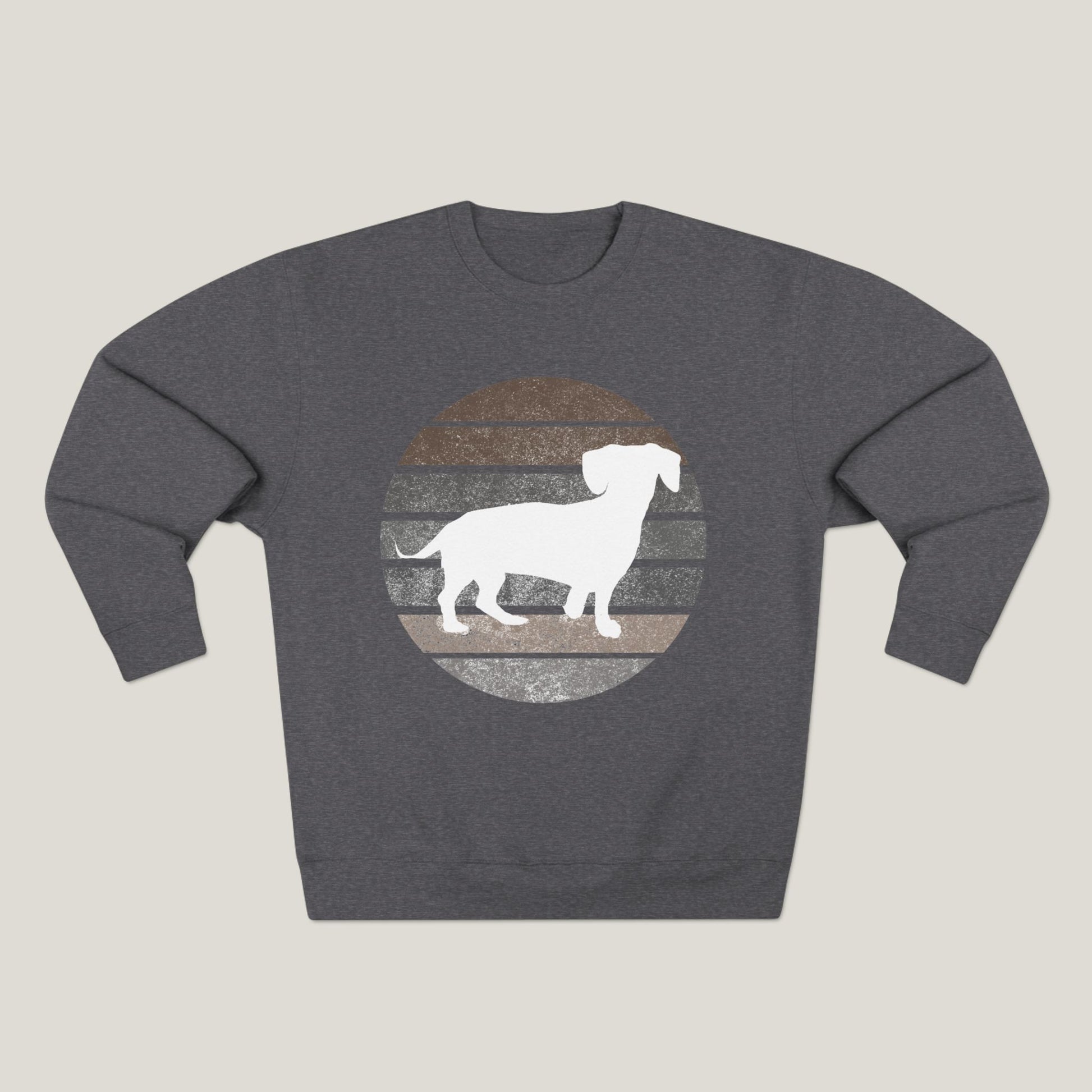 Dachshund Dad Logo Premium Crewneck