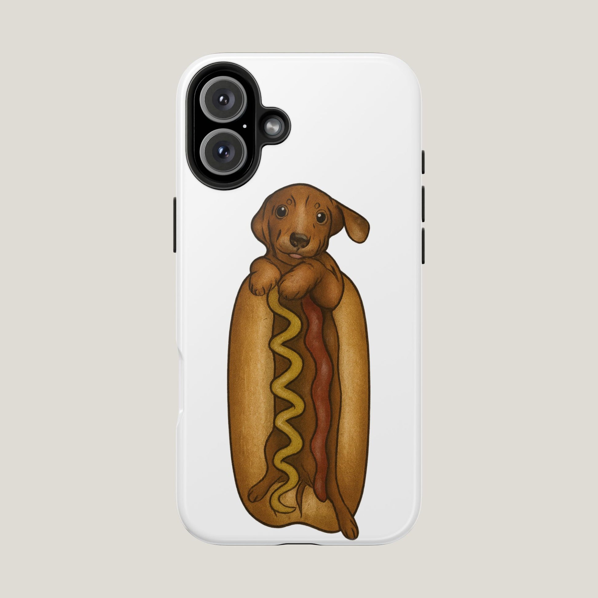 Dachshund In a Hot Dog Tough Case