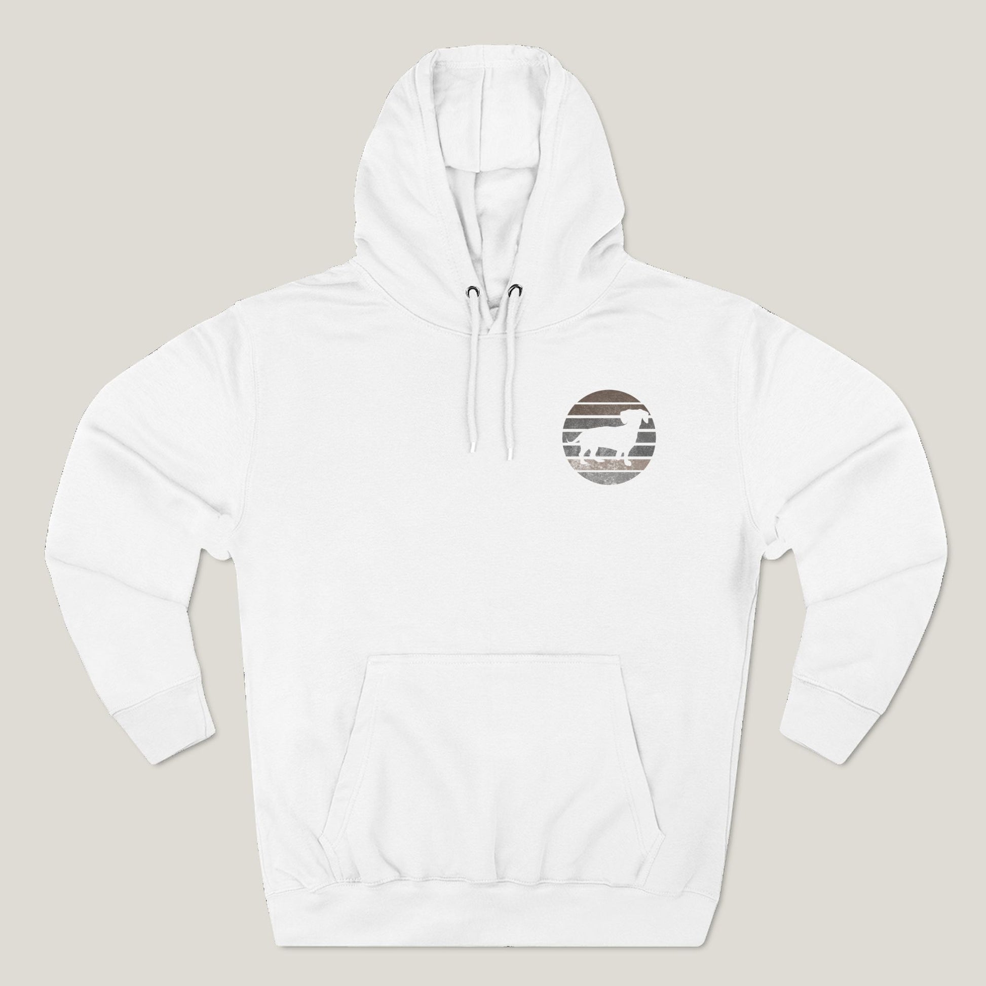 Dachshund Dad Logo Premium Hoodie
