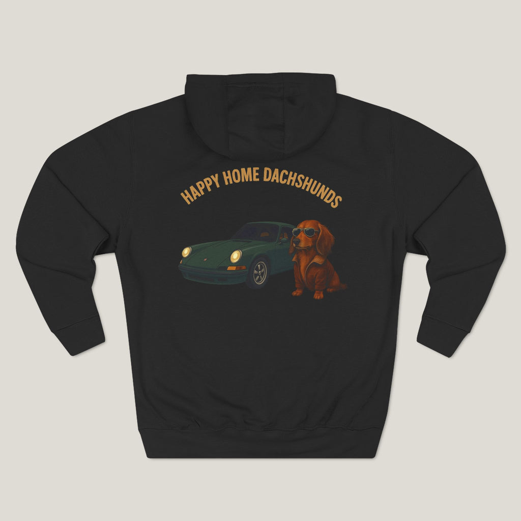 Happy Home Dachshund Car Premium Hoodie