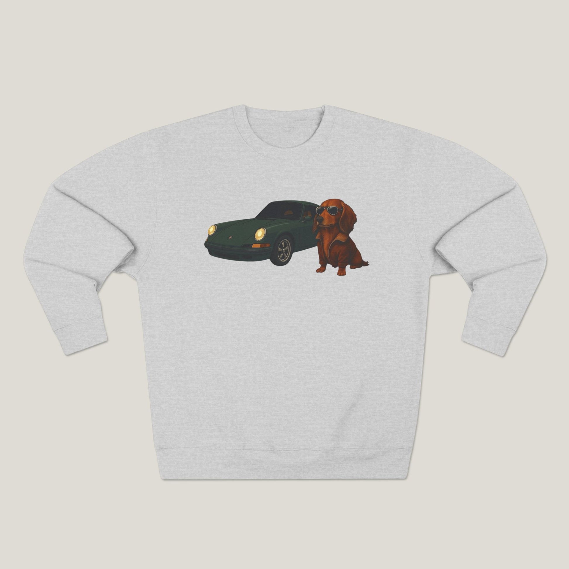 Dachshund Car Premium Crewneck