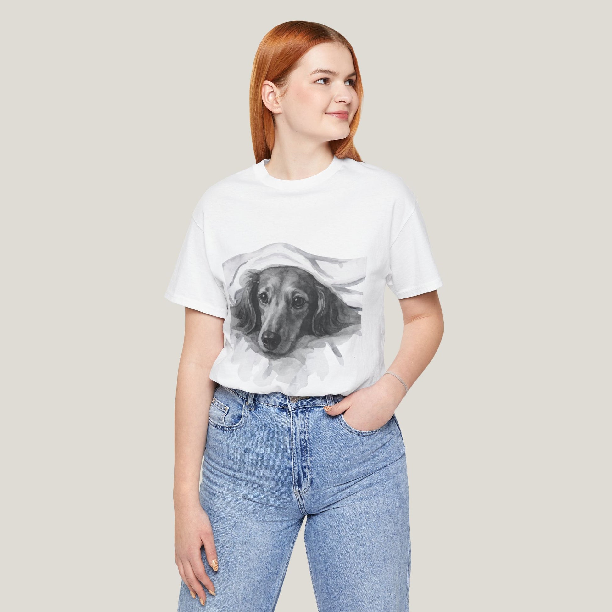 Undercover Doxie Watercolor Tee