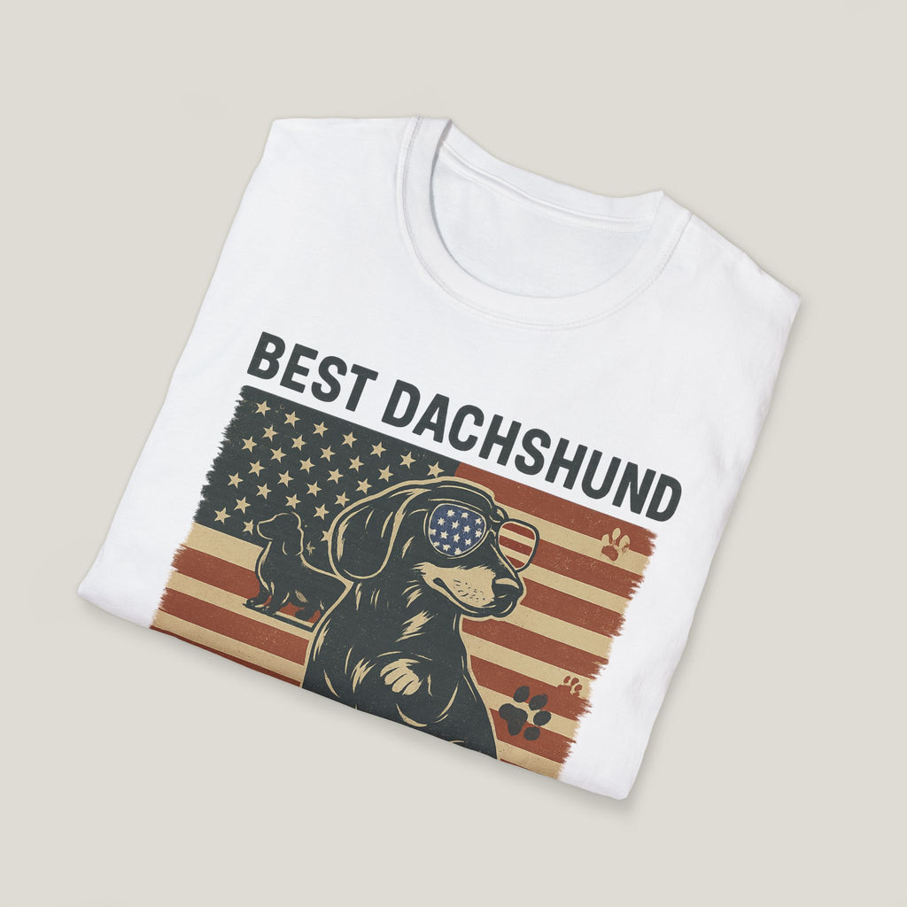 American Flag Dachshund Dad Tee