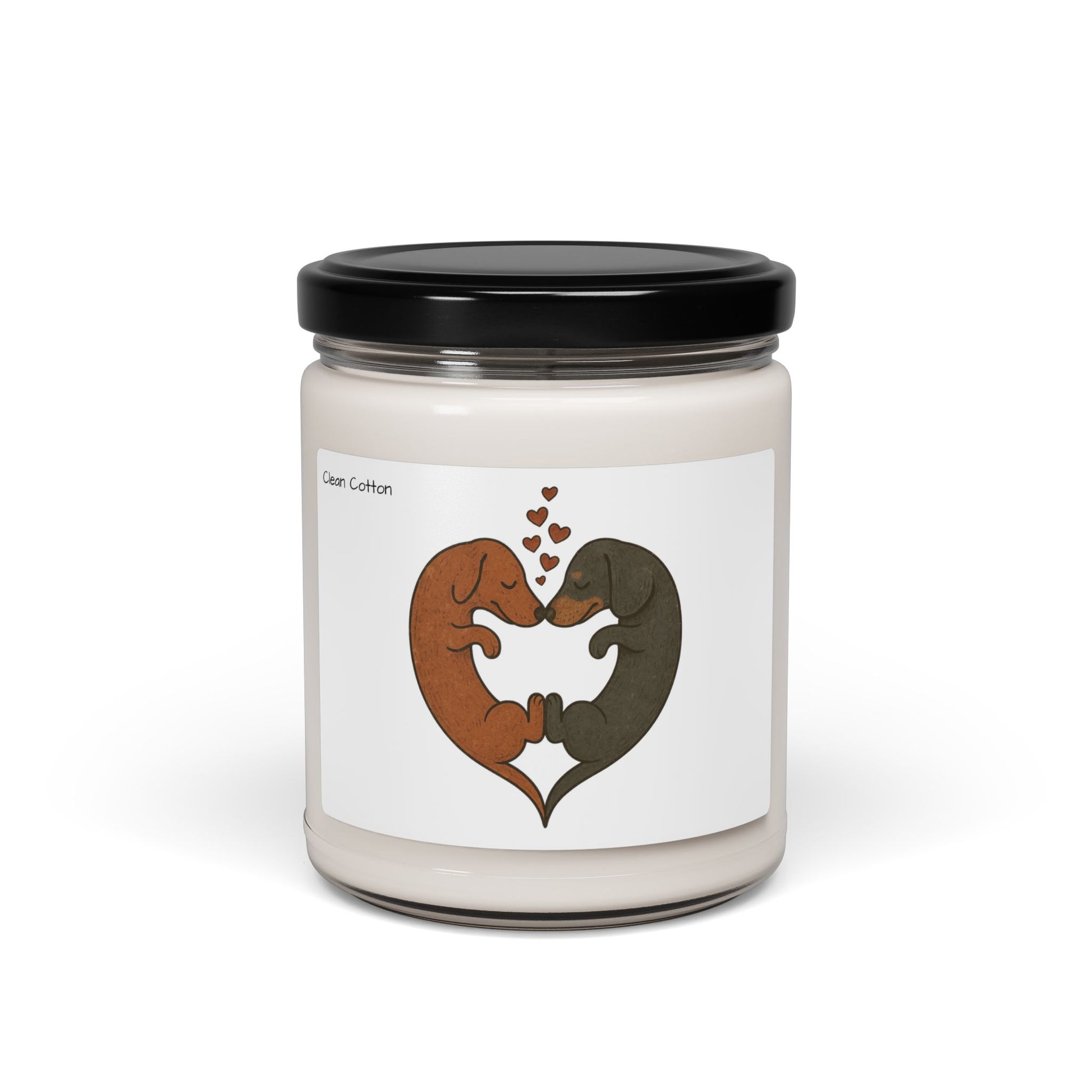 Dachshund Heart Scented Soy Candle