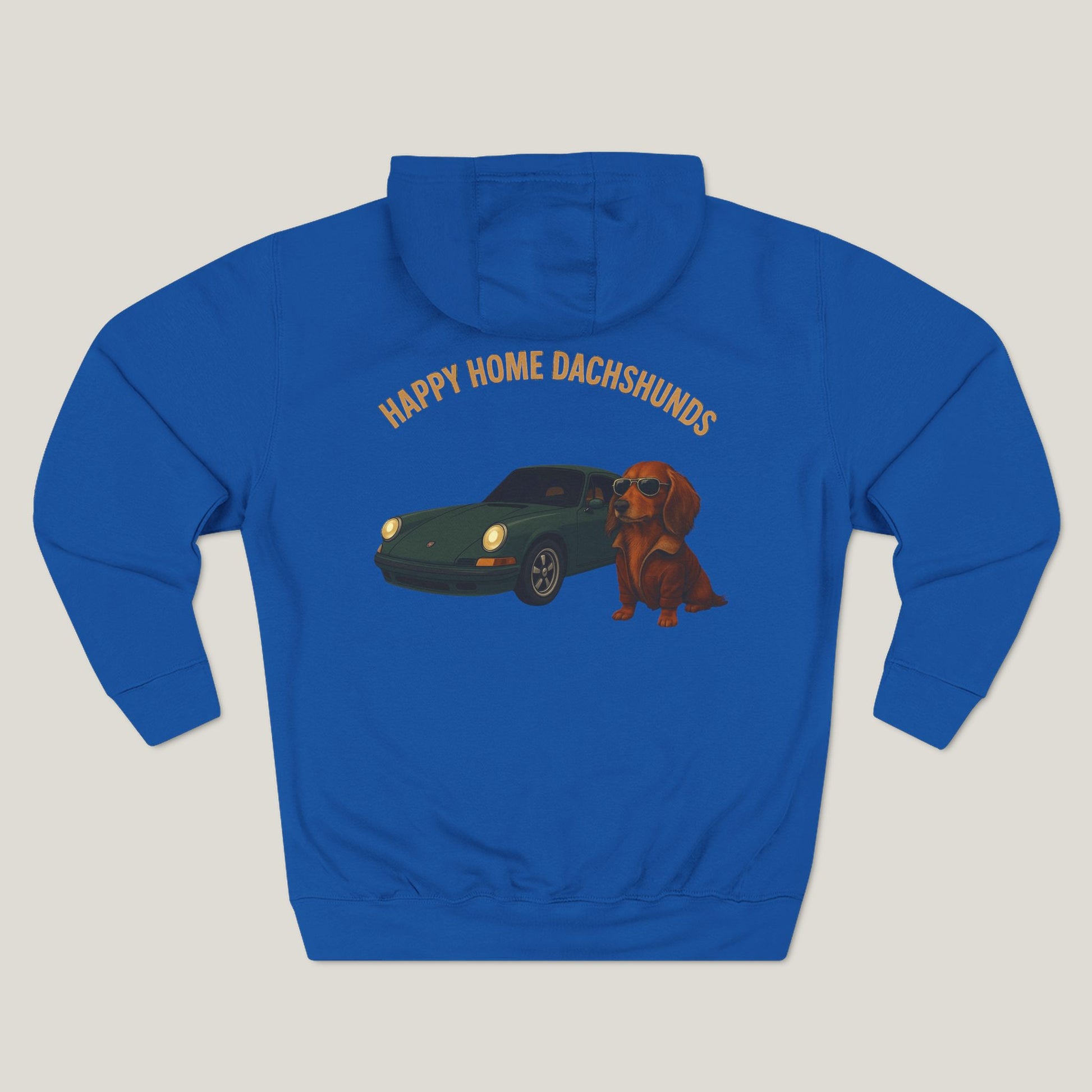 Happy Home Dachshund Car Premium Hoodie