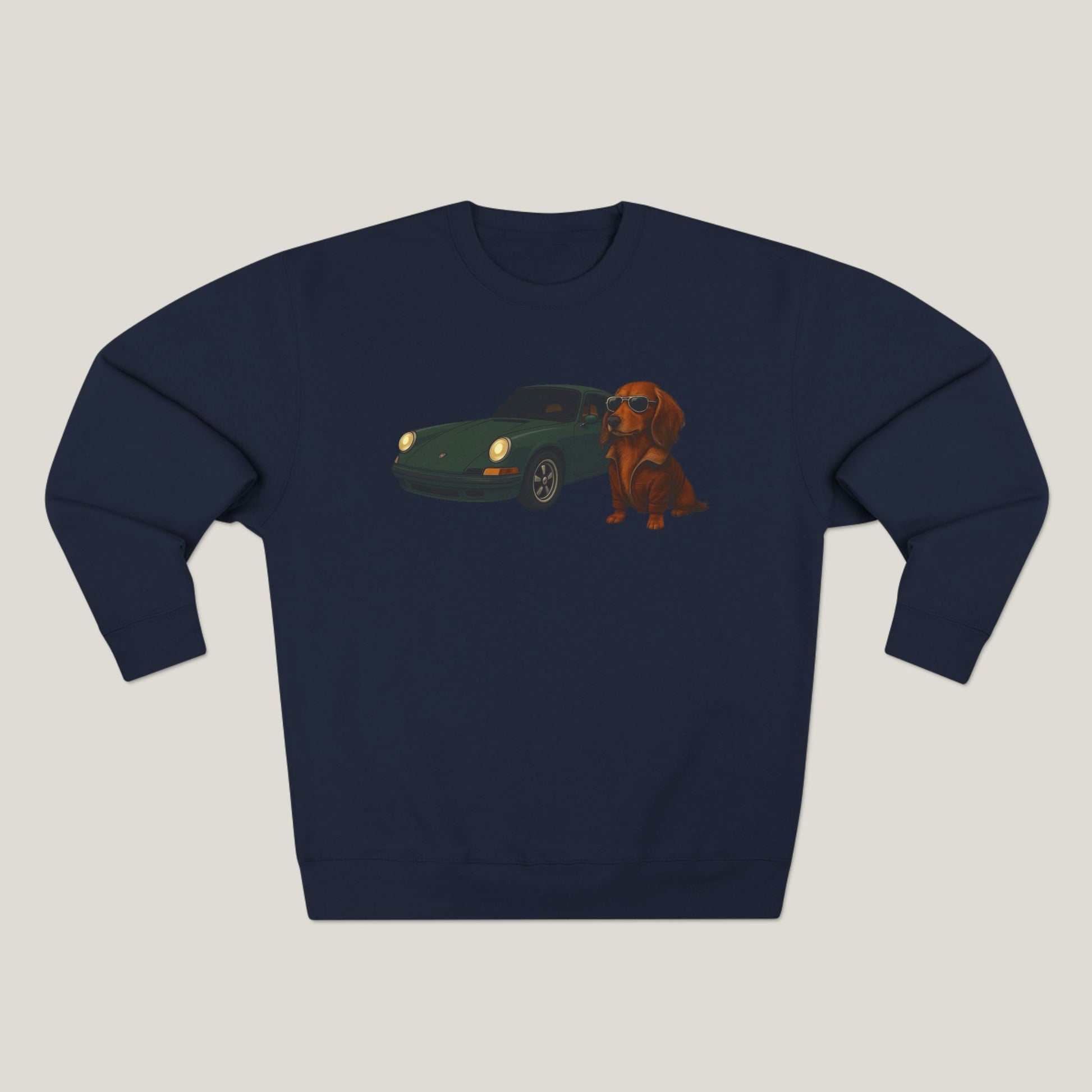 Dachshund Car Premium Crewneck