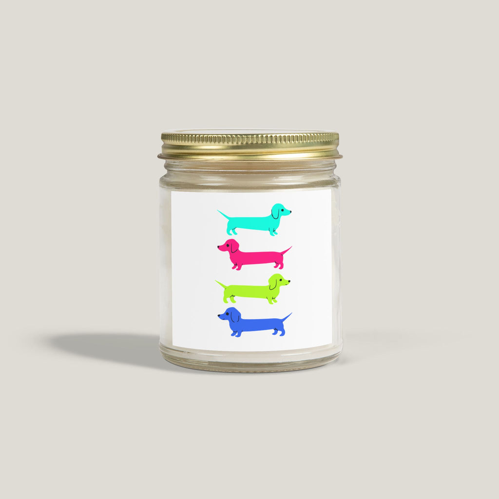 Colorful Dachshunds Scented Candle