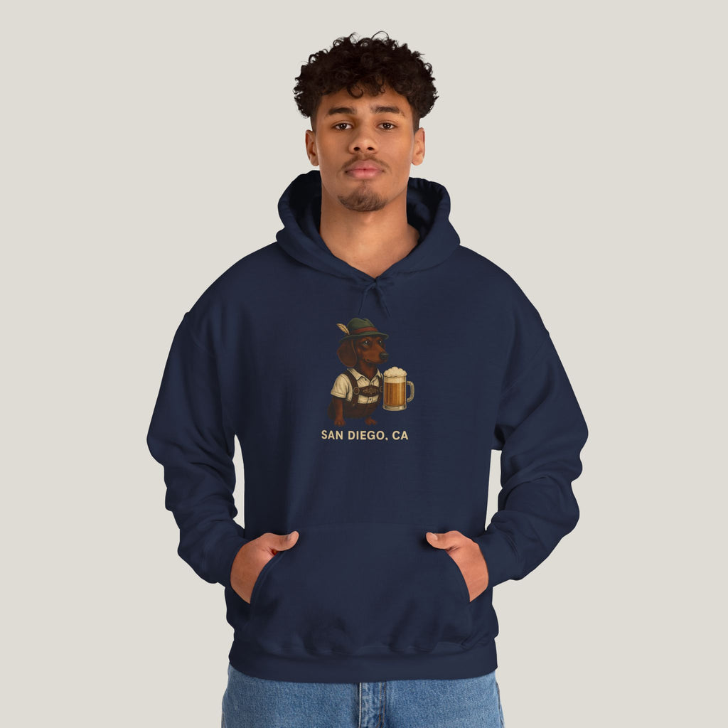 San Diego Beer Dachshund Hoodie