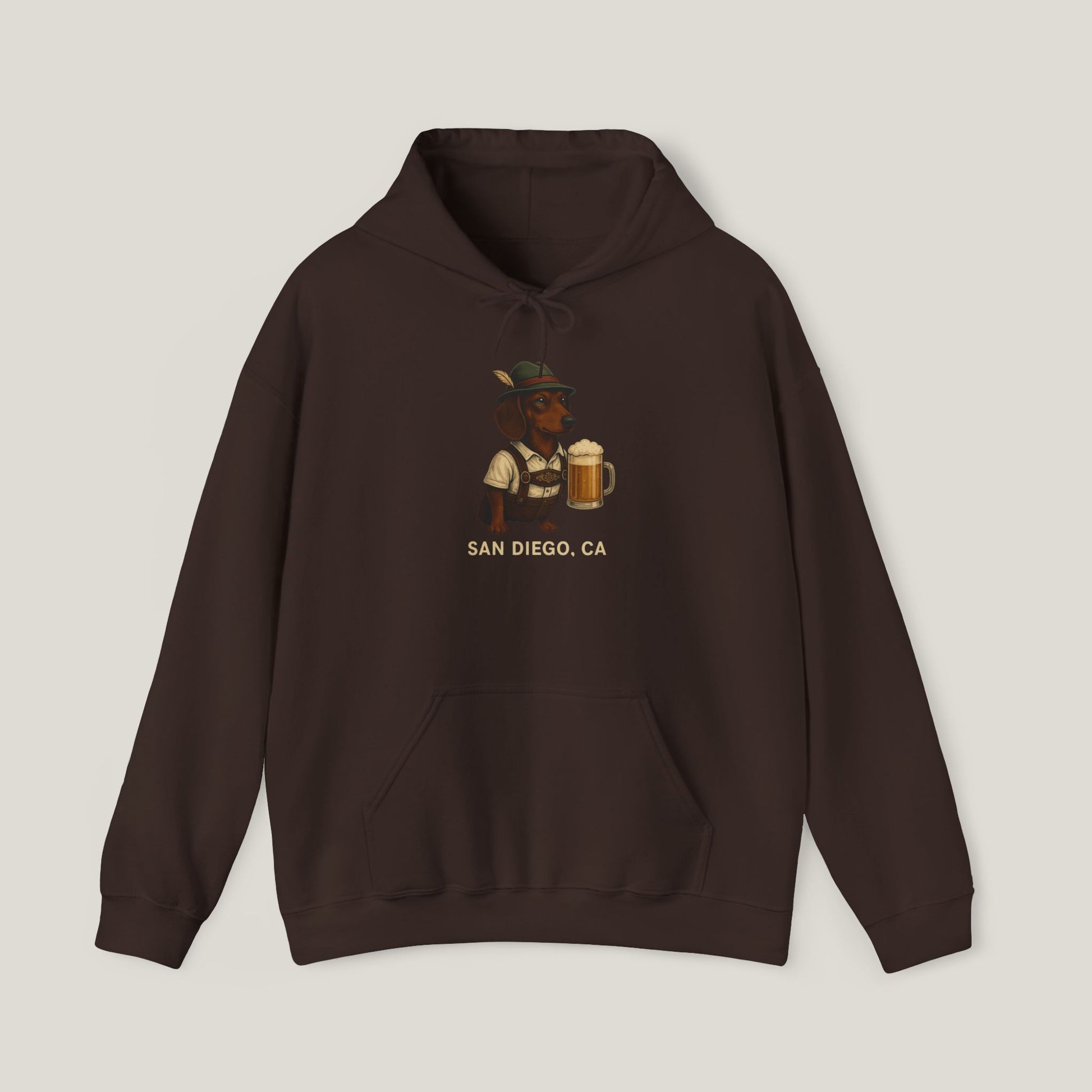 San Diego Beer Dachshund Hoodie