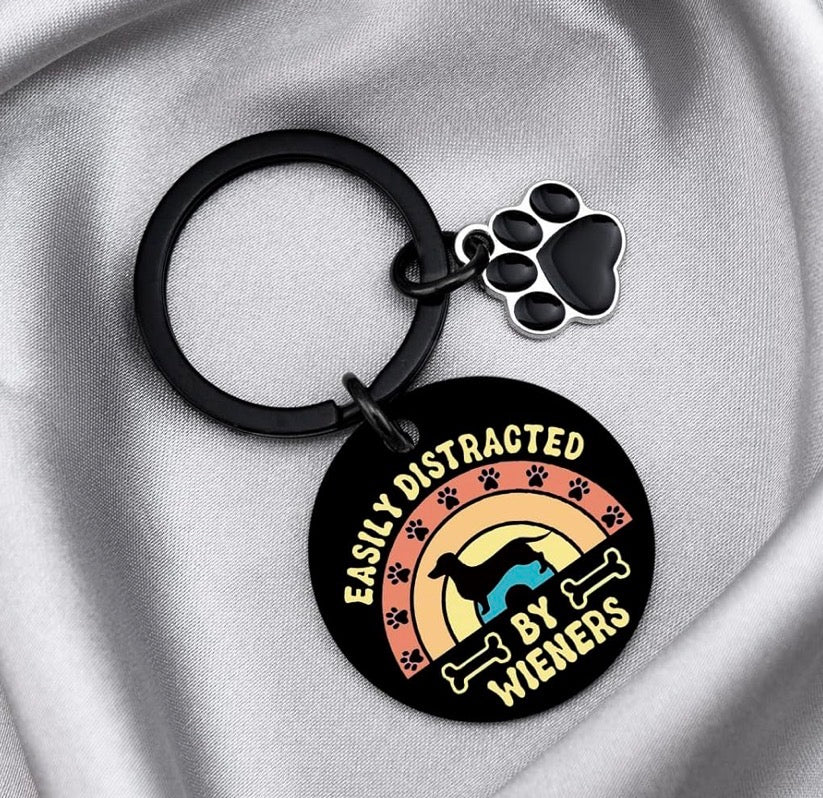 Dachshund Gifts - Cute Dachshunds Keyring for Women Weiner Dog Gifts for Women Funny Dachshund Keychain Dog Mom Gift for Dogs Animal Lovers Birthday Thanksgiving Christmas Gift