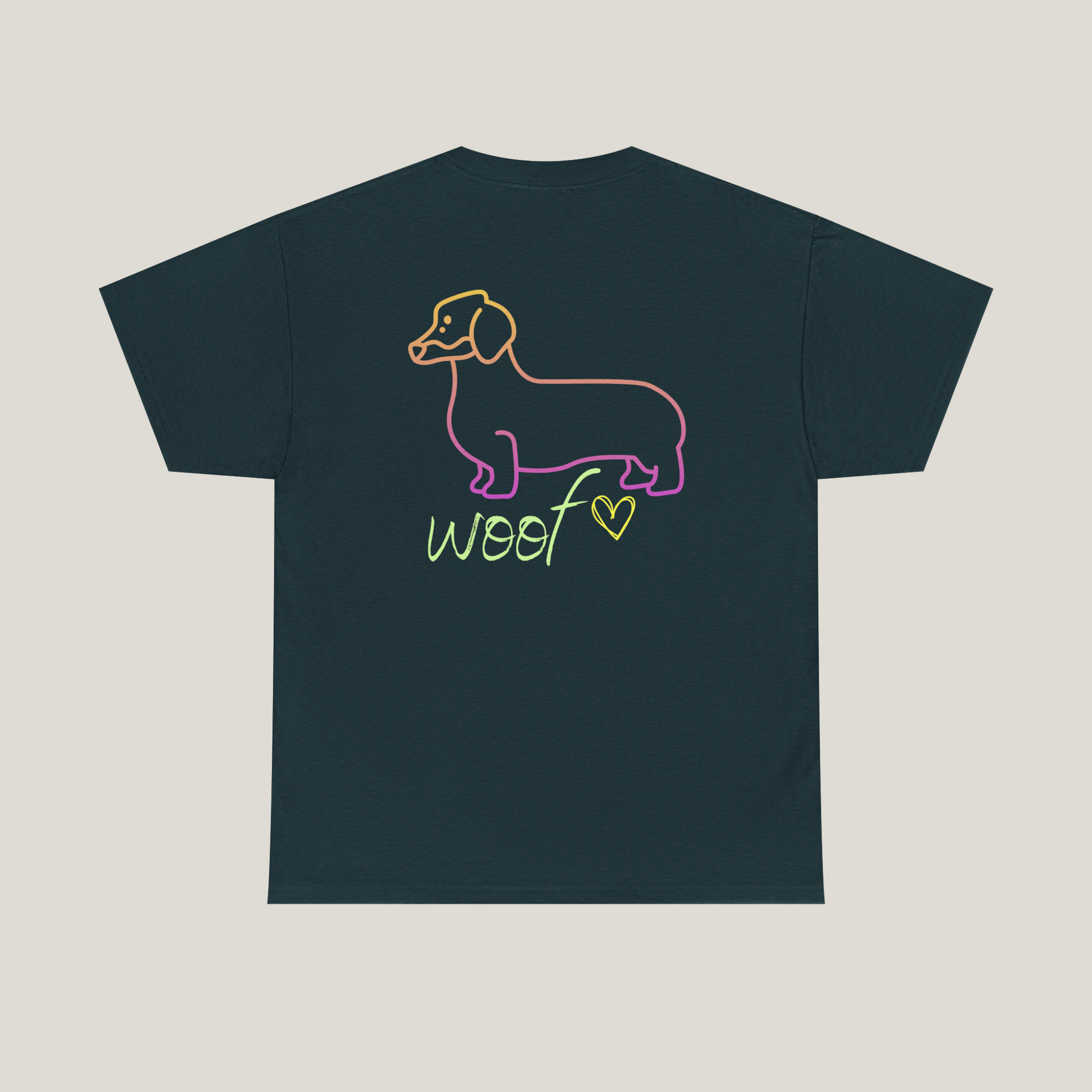 Neon Logo Dachshund Tee