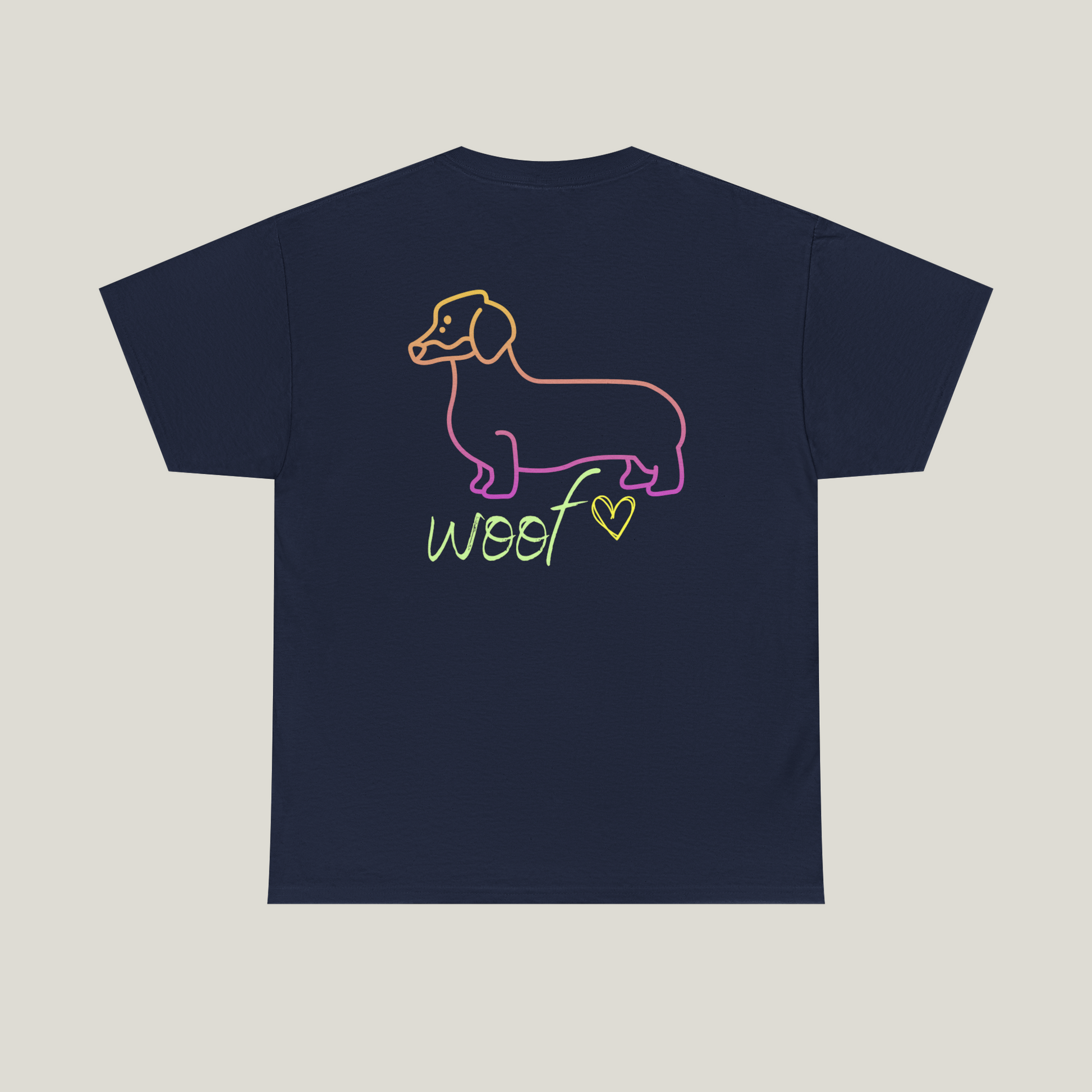 Neon Logo Dachshund Tee