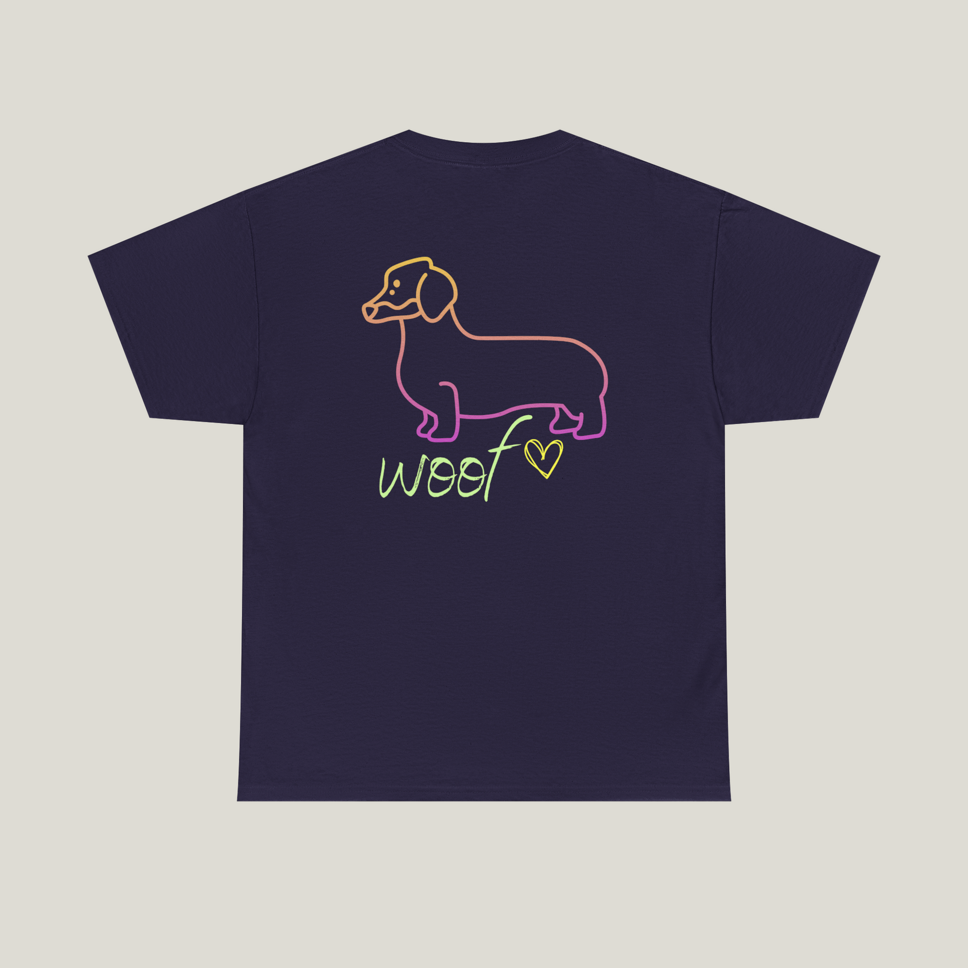 Neon Logo Dachshund Tee