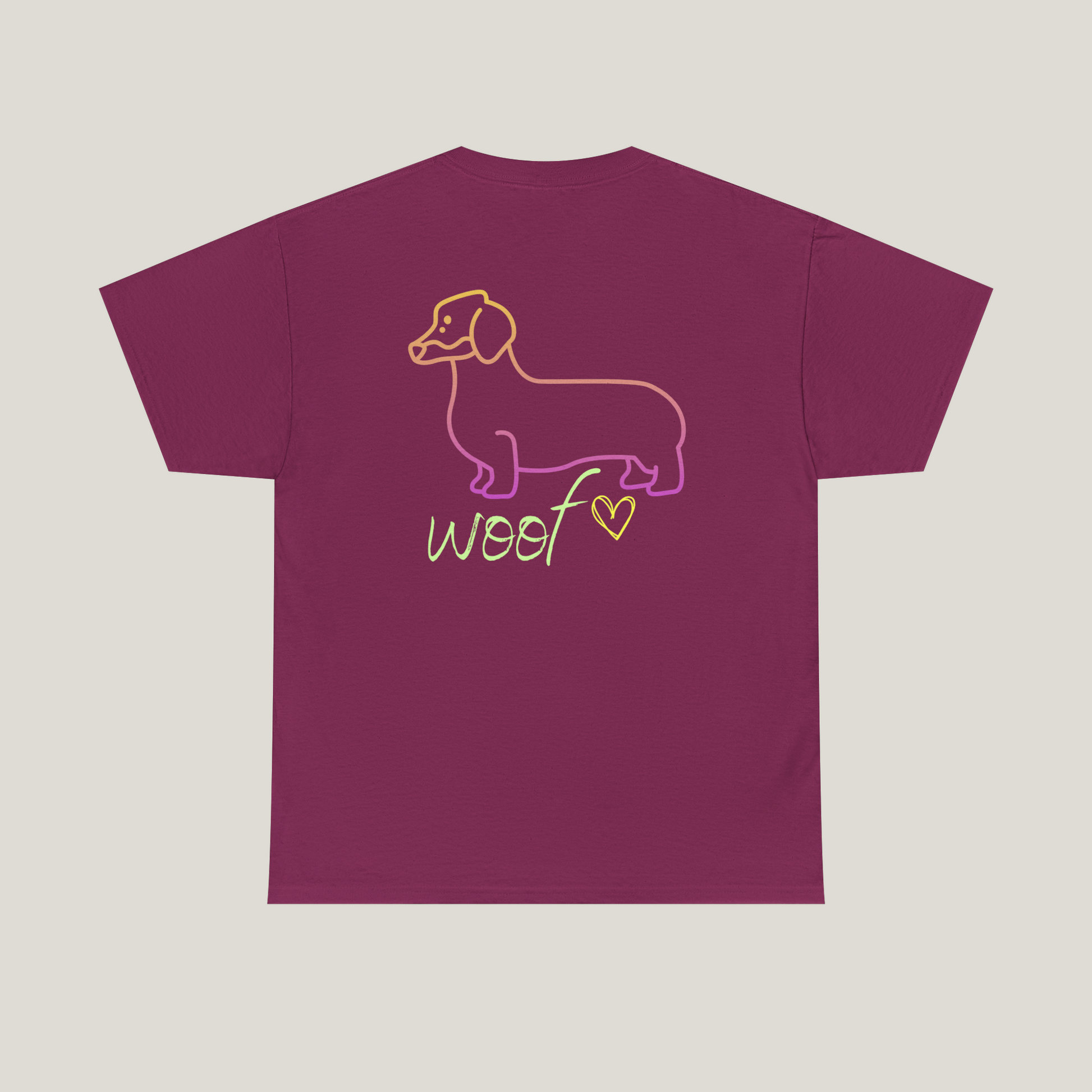 Neon Logo Dachshund Tee