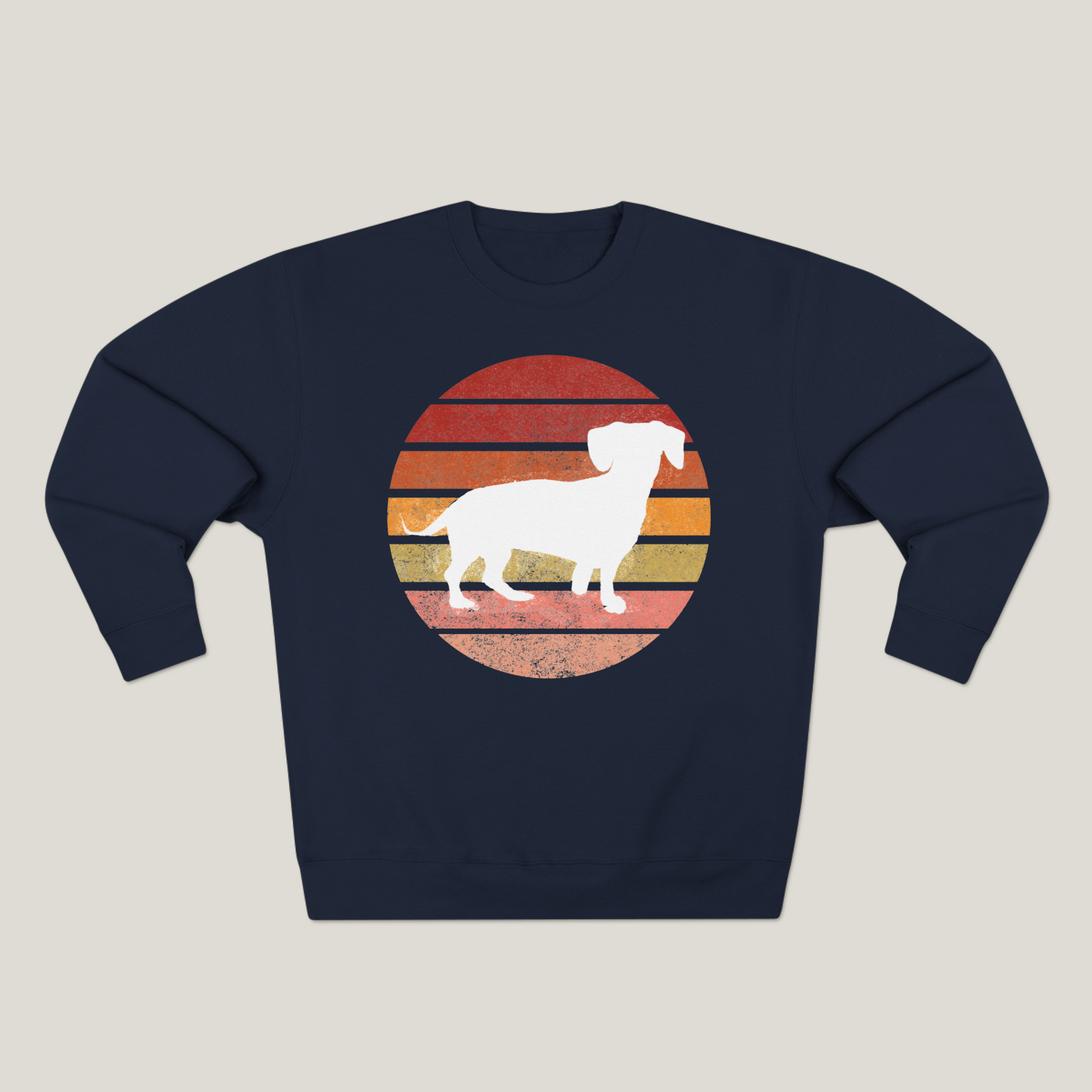 Dachshund Mom Logo Premium Crewneck