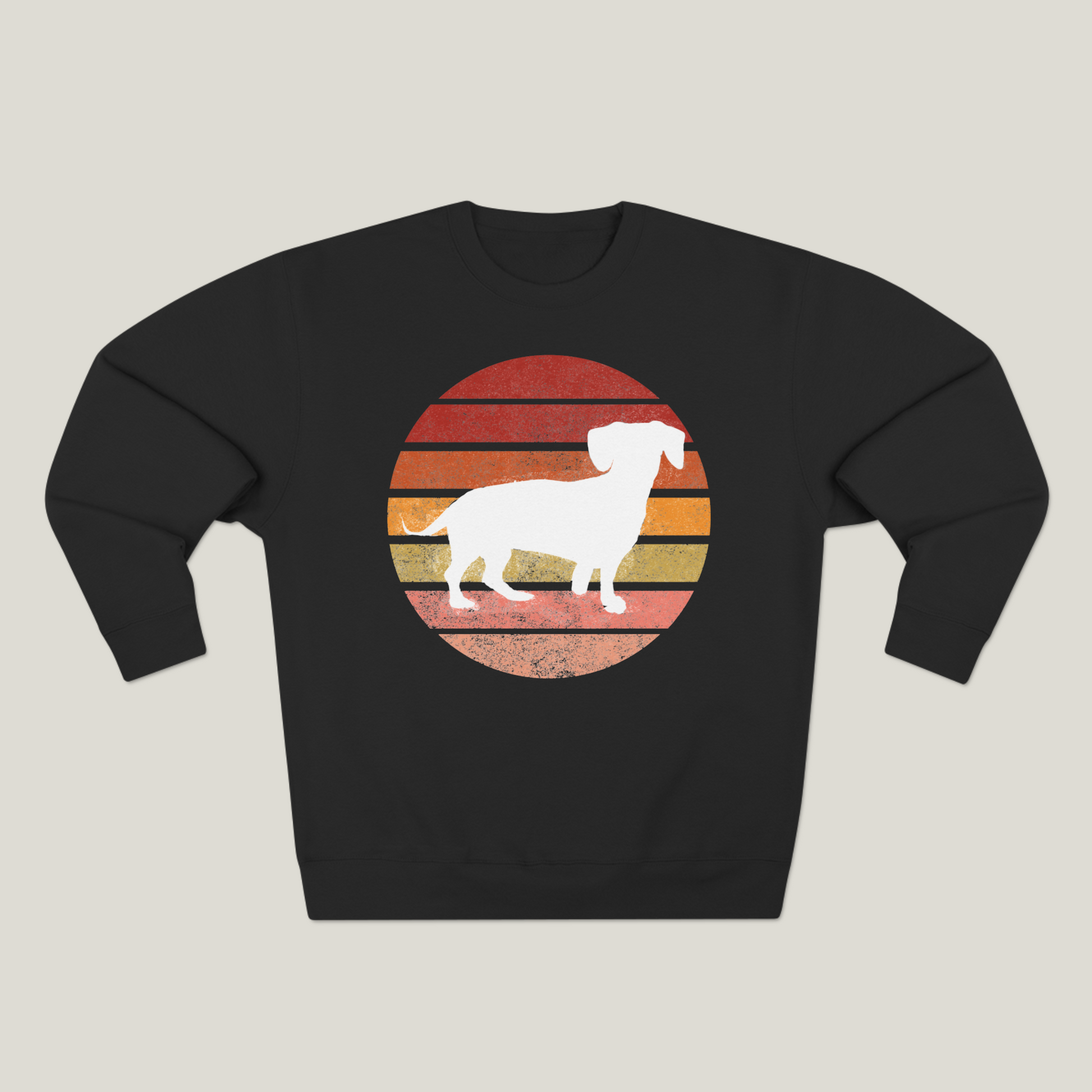 Dachshund Mom Logo Premium Crewneck