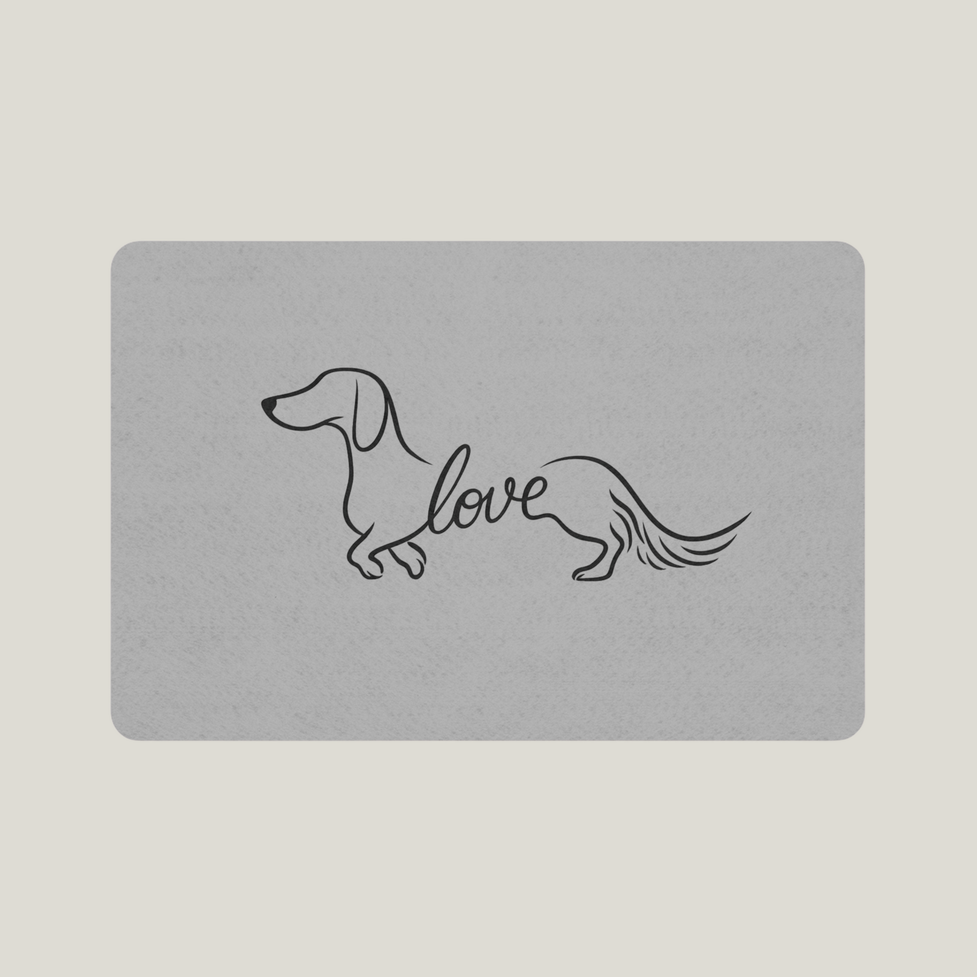 Dachshund Love Pet Feeding Mat