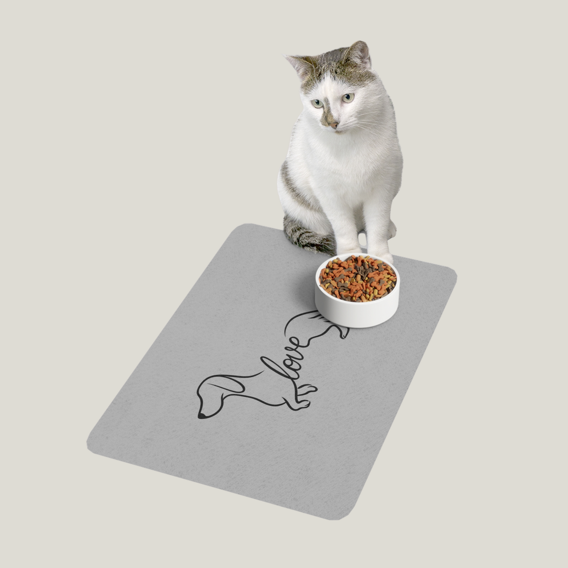 Dachshund Love Pet Feeding Mat